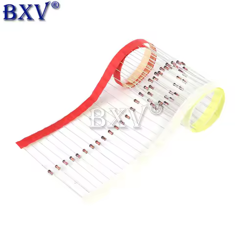 1/2W Zener Diode DO-35 BZX55C3V3 4V7 5V1 6V2 6V8 7V5 8V2 9V1 10V 11V 12V 13V 15V 18V 24V 30V 3.3/4.7