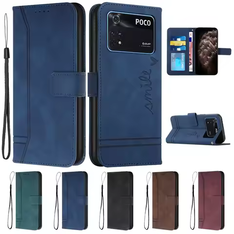 For Xiaomi Poco X4 Pro 5G Case POCO X 4 Pro 5G Etui Leather Flip Wallet Cover for XiaoMi PocoX4 Pro 