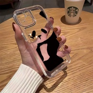 Cute Panda Space Phone Case For iPhone 7 8 Plus XS MAX X XR 14 Pro Max 11 12 13 15 Pro Max SE 2020 Cover Shockproof Clear