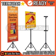 LAYAR Tripod Photo Banner Banner Tripod Display 2 Sides Screen Standing Stand Backdrop Banner Displa