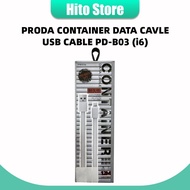 PRODA Container Data Cable USB Cable PD-B03i WT (i6)