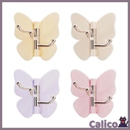 Cali Butterfly Rotating individual Adhesive Hooks Butterfly Clasp Bathroom Corner Hook with 3-Hook 2