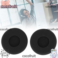 COCOFRUIT 2PCS Headphone Ear Cushion, 80mm Soft Sponge Earpad Cover, Durable Comfortable Black Repla