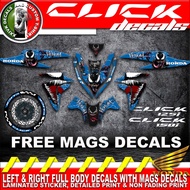 ◎Honda Click 125i &amp; 150i Decals stickers✧。 honda click 125i accessories 。