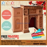 ALTAR TABLE with ANCESTOR TABLE (COPPER TABLE TOP) 风水神台 – BEST PRICE, GOOD QUALITY & FREE DELIVERY (