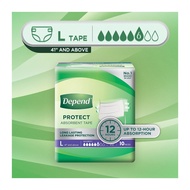 DEPEND Protect Adult Diaper Tape M - L/Protect Plus Adult Diaper Pants M