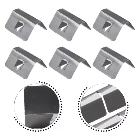 6 Pcs Wind Rain Deflector Channel Stainless Steel Retaining Clips For Heko G3 SNED Clip Car Accessor