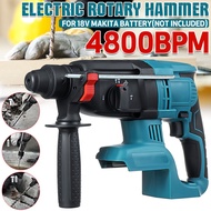 18V 4 Cordless Electric Rotary Brushless Hamer Drill Hamer 27mm Impact Drill for 18V Makita Battery