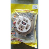 High-quality electrical outlet 5m, 8m with vents, 4-hole socket
