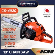 ORIGINAL ECHO CS4920 18" Chainsaw CS4920 (Made in Japan) - 50.1CC