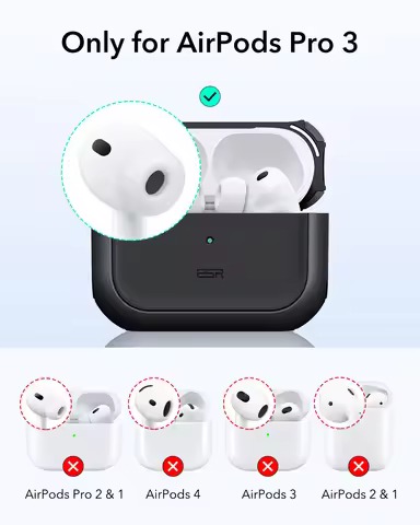 ESR for AirPods Pro 3 Case (2025) Compatible with Airpods Pro 3rd Generation Earphone Case Powerful 