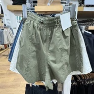 Original Uniqlo ts Summer Womens Casual Beach Pants Short Pants Thin Five Part Pants Sweat Absorbing