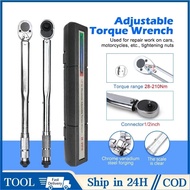 1/2dr Adjustable Torque Wrench Automatic Torque Wrench Set (28-210Nm) 1/4” (5-25nm) Torque Wrench Sp