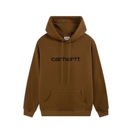 Carhartt เสื้อกันหนาว Kahart ตัวอักษรคลาสสิกปักบวกขนแกะ Hoodie เสื้อคลุมหลวมสำหรับผู้หญิงและผู้ชาย