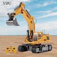 [YIJU] Construction Excavator Toy RC Digger Toy for Children 3 4 6 7 8 Year Old