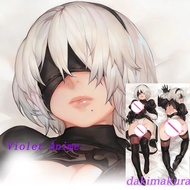 Dakimakura 2b Cetakan Dua Muka Sarung Bantal Badan Bersaiz Nyata Hadiah Peralatan Tempat Tidur