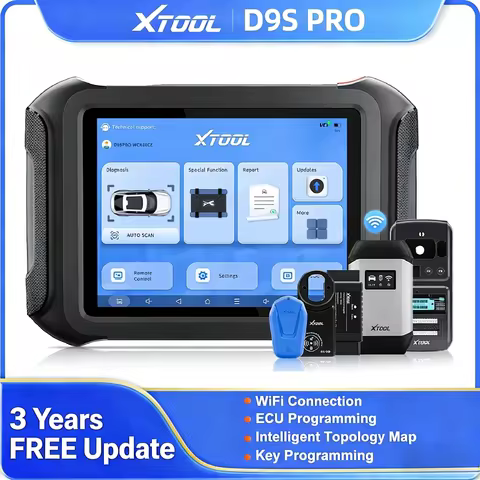 XTOOL D9S PRO Upgraded of D9 Pro Car Diagnostic Tools ECU Online Programmer FCA Auto Auth Active Tes