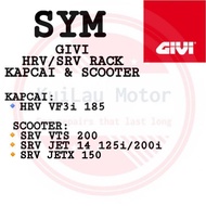 GIVI HRV/SRV/SR RACK FOR ALL SYM BIKE & SCOOTER(VF3i-185,VTS-200,JET14 125/200, JETX 150)