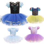 Toddler Girl Birthday Party Princess Tutu Dress Kids Puffy Ballet Dance Costume Anna Sofia Leotard