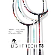 Felet Light Tech T3 (5U/G1) with String&amp;Grip Badminton Racket Original 100%