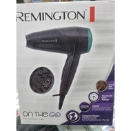 REMINGTON  2000W  DUAL VOLTAGE  TRAVEL  HAIR  DRYER
