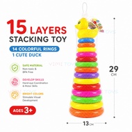 Build a Tall Duck Tower! Engaging Educational Toy for Toddlers (15/9 Layers)