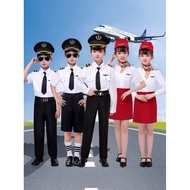 China Captain Children's Clothing Boy Air Force Pilot Air Young Same Style Uniform Female Stewardess
