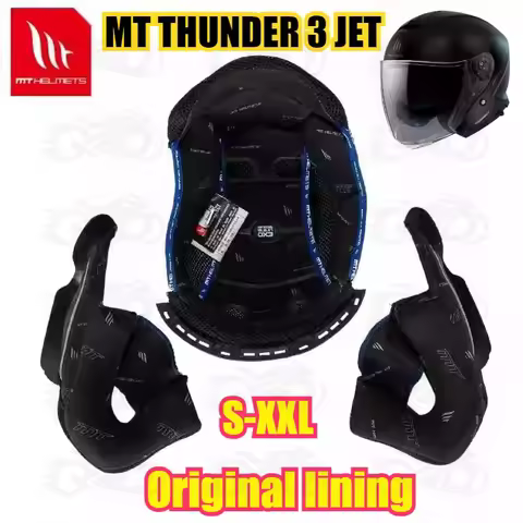 Original MT THUNDER 3 JET Helmet Lining Original MT Raytheon 3 Half Helmet Replacement Lining Ear Ca