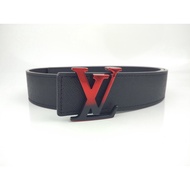 Original LV Genuine Leather Men's Belt Smooth Buckle Korean Version Casual Young Fashion Letter Cow Pants All Combined