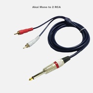 Juan - Kabel Jack Akai 6.5 Mono To Dual Rca 1.2M - Gaxindo