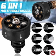 QC 6 In 1 Multifunctional Adjustable Car Cleaning High Pressure Plastic Nozzle Replaceable Wash Spra