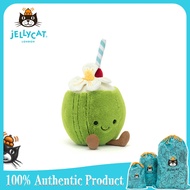 Jellycat Amuseables Aruba Coconut Soft Plush Toy Travel Companion Free Jellycat Blue Dust Bag