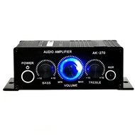 cancanshop-my AK270 Mini Stereo Amplifier  2 Channel Home Audio Power System Mixer Sound Amp Receive