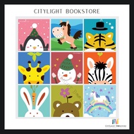 [CITYLIGHT] DIY: B 20cm x 20cm Canvas with Frame Oil Painting By Numbers Kits Canvas