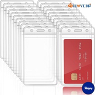 HS 1/5 Pcs 65*117mm Ultra Transparent PVC Card Holder/ ID Card Badge Bank Waterproof Case/ Exhibitio
