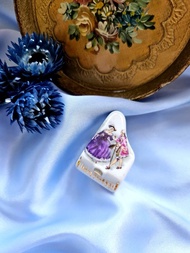 法國談情說愛利摩日半手繪袖珍鋼琴瓷器/擺飾/美國西洋古董