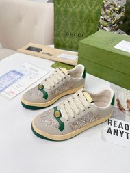 全新🌸 GUCCI Screener系列男女運動鞋 情侶款小髒鞋水鑽版