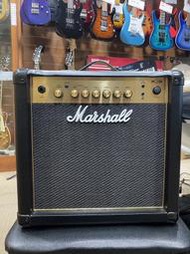 &lt;魔立樂器&gt; 英國Marshall MG-15GR電吉他音箱 REVERB效果內建 經典金色外觀 8吋單體 個人練習極推