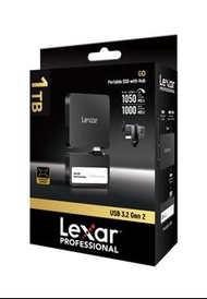 "荃灣門市全新行貨"(手機拍片神器) Lexar Professional Go Portable SSD With Hub 1TB / 2TB