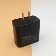 Samsung เดิม45W PPS PD ชาร์จเร็ว Eup/us/uk ปลั๊กคู่ชนิด C สาย USB สำหรับ Galaxy S21 S20 S22 Plus Note 20 A91พิเศษ