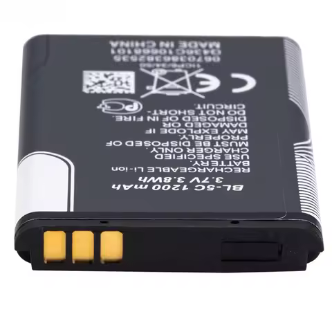 3.7V 1200mAh Lithium Li-ion Battery BL5C BL-5C For Nokia 6267 6270 6330 6555 6600 6620 6630 1100 110