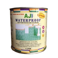 1L AJ Waterproof Deep Penetration and Colourless Interior & Exterior 免砸砖透明渗透防水胶 1Kg Warrior SS 10 Sh