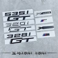 Applies to BMW GT logo 320I330I328I535 i550i Black tail logo 3 Series 5 Series modified logo