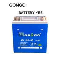 GONGO YB5-BS 12V / 5Ah BATTERY MOTOR LC135 V1 MR1 CT100 CT110 KRISS 1 2 EX5 STARTER