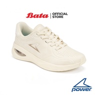 Bata บาจา Power รองเท้าผ้าใบสนีคเกอร์แบบผูกเชือก สำหรับผู้หญิง รุ่น FIZZ 300 สีเบจ รหัส 5288182