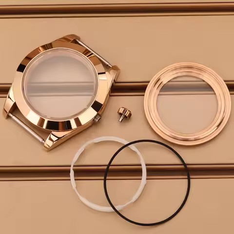 Bevel Edge 36mm 39mm NH35 Watch Case Sapphire Crystal For NH34 NH35 NH36 NH38 4R36 Miyota 8215 Movem