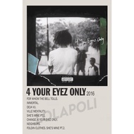 Poster Cover Album 4 Your Eyez Only - J. Cole Cole