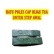 HIJAU DARK GREEN CAP POLISHING STONE (FOR BASE) Grinding Stone