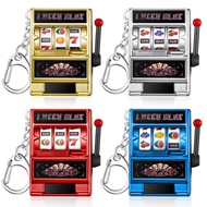 Panelee Slot Machine Keychain Mini Casino Key Chains Kawaii Keychain for Graduation Las Vegas Party 