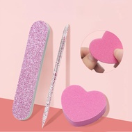 3pcs Nail File Set Nail Cleaning Buffer Nail Care Tool Accessories